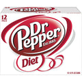 Diet Dr Pepper Soda, 12 fl oz Cans, 12-Pack