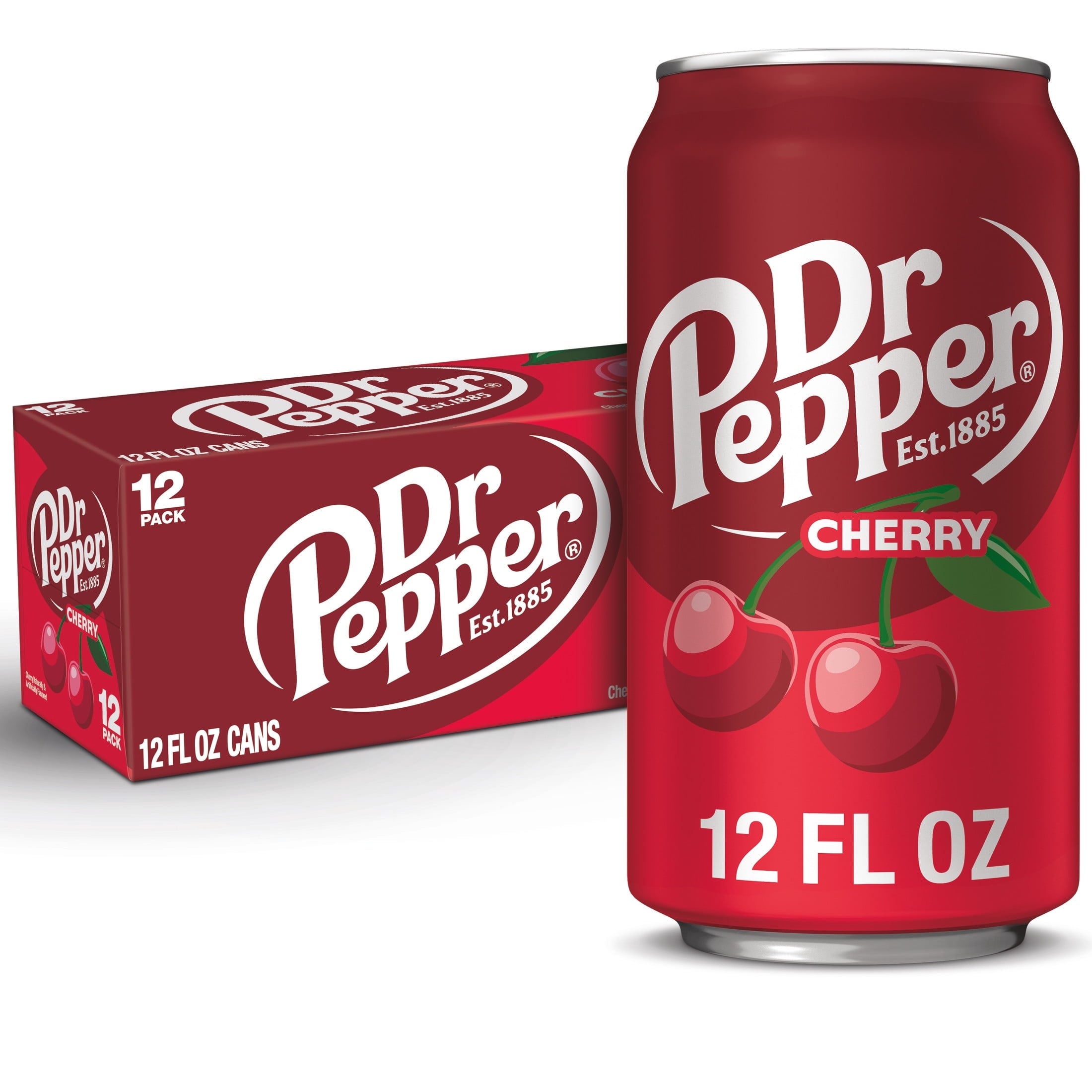 Dr Pepper Cherry Soda, 12 fl oz Cans, 12-Pack