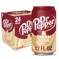 Dr Pepper & Cream Soda, 12 fl oz Cans, 24-Pack
